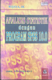 Image of Analisis Statistik dengan Program SPSS 10.0